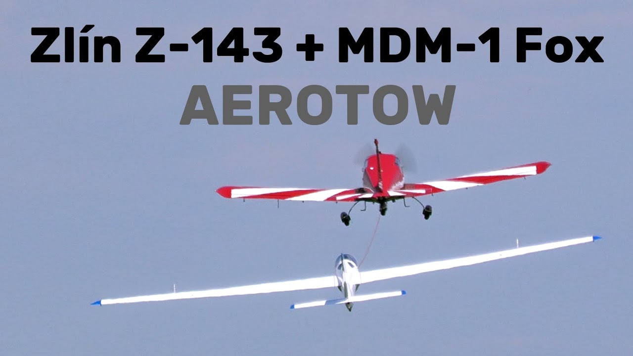 AEROTOW Zlín Z-143 + MDM-1 Fox | 4K | Airshow Breclav 2024