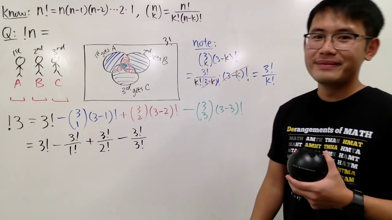 subfactorial & derangement, an explicit approach