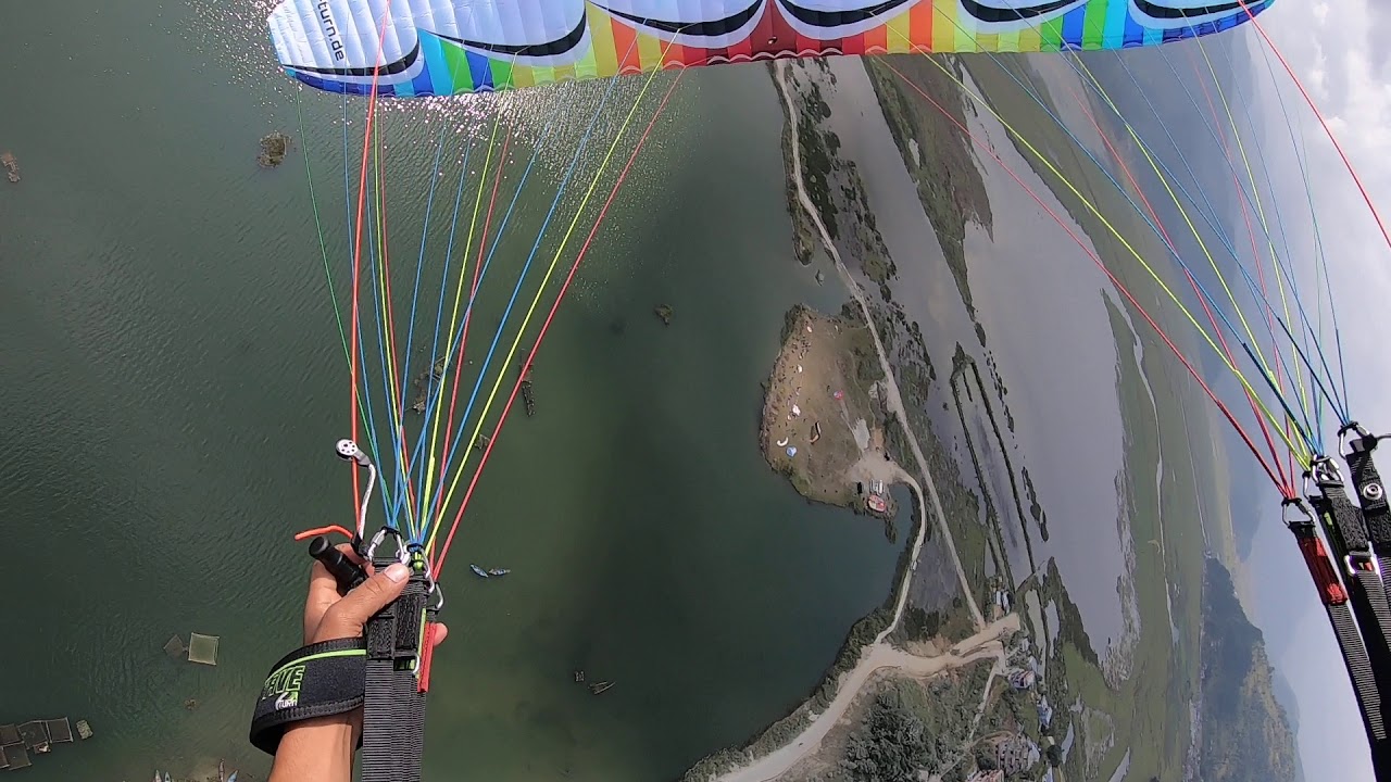 U-trun paraglider Acro 16m Black out plus infinity side exit  D-stall, and 360 landing