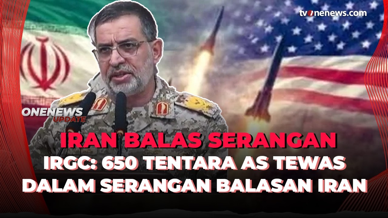 IRGC Klaim 650 Tentara AS Tewas Dalam Serangan Balasan Iran | OneNews Update