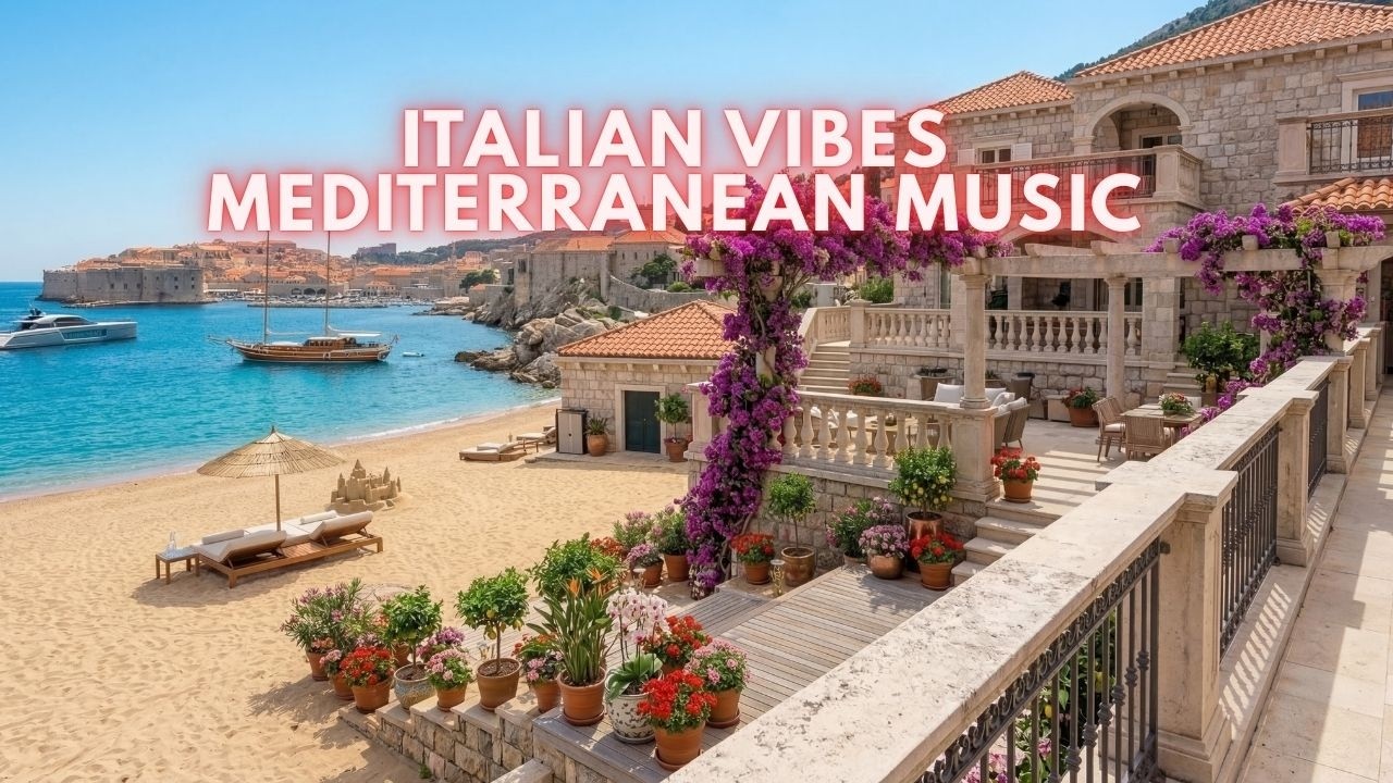 Italian Vibes & Mediterranean Music 🎶Romantic & Relaxing Seaside Morning ☕ Relaxing Morning Coffee