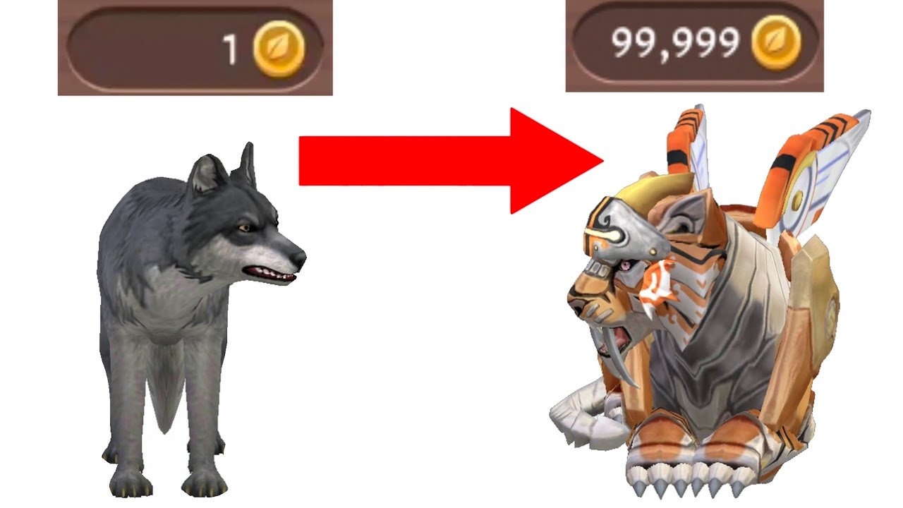 1 to 99,999 coins in wildcraft 