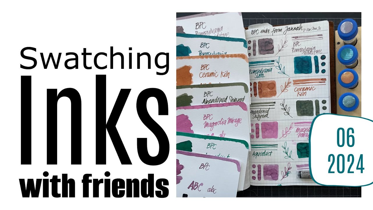 Ink Swatches with Friends: Birmingham Pen Co and #17InkQuestions pt 2