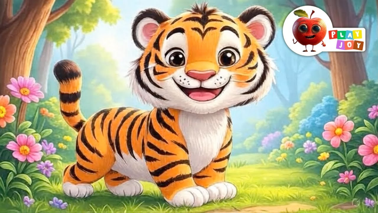 Tiger nursery rhymes song - cocomelon play joy