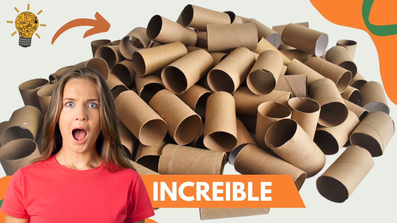 12 MANUALIDADES GENIALES CON ROLLOS DE PAPEL HIGIÉNICO / FLORES HECHAS CON RECICLAJE