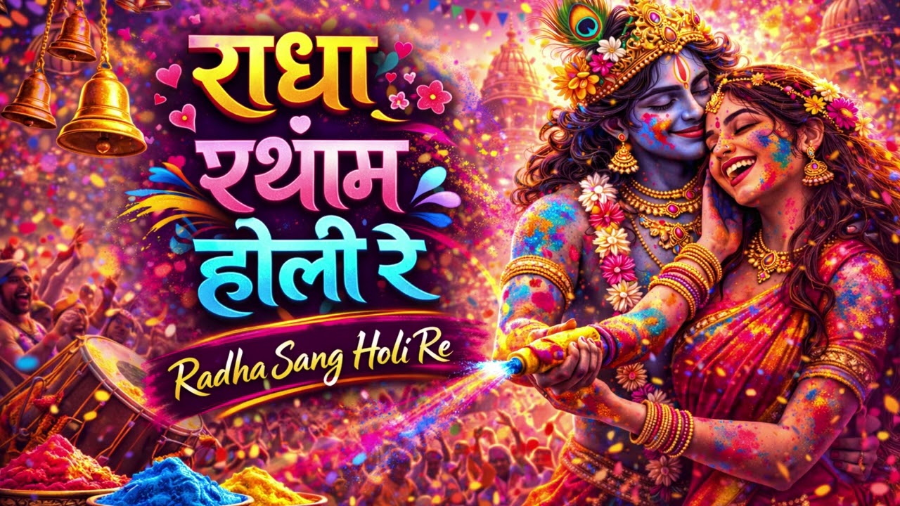 🌈💖 राधा श्याम होली रे ✨🔥 Radha Shyam Holi Re 💛🌸