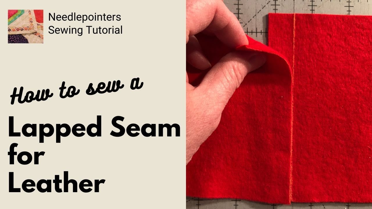 How to sew a Lapped Seam for Leather, Fleece, Felt or Suede