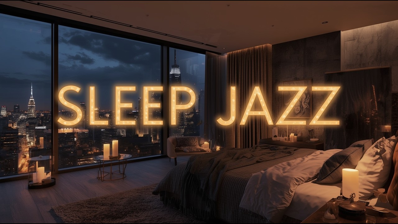 Luxury City Night Jazz 🌃 Soft Piano Music for Sleep & Relaxation