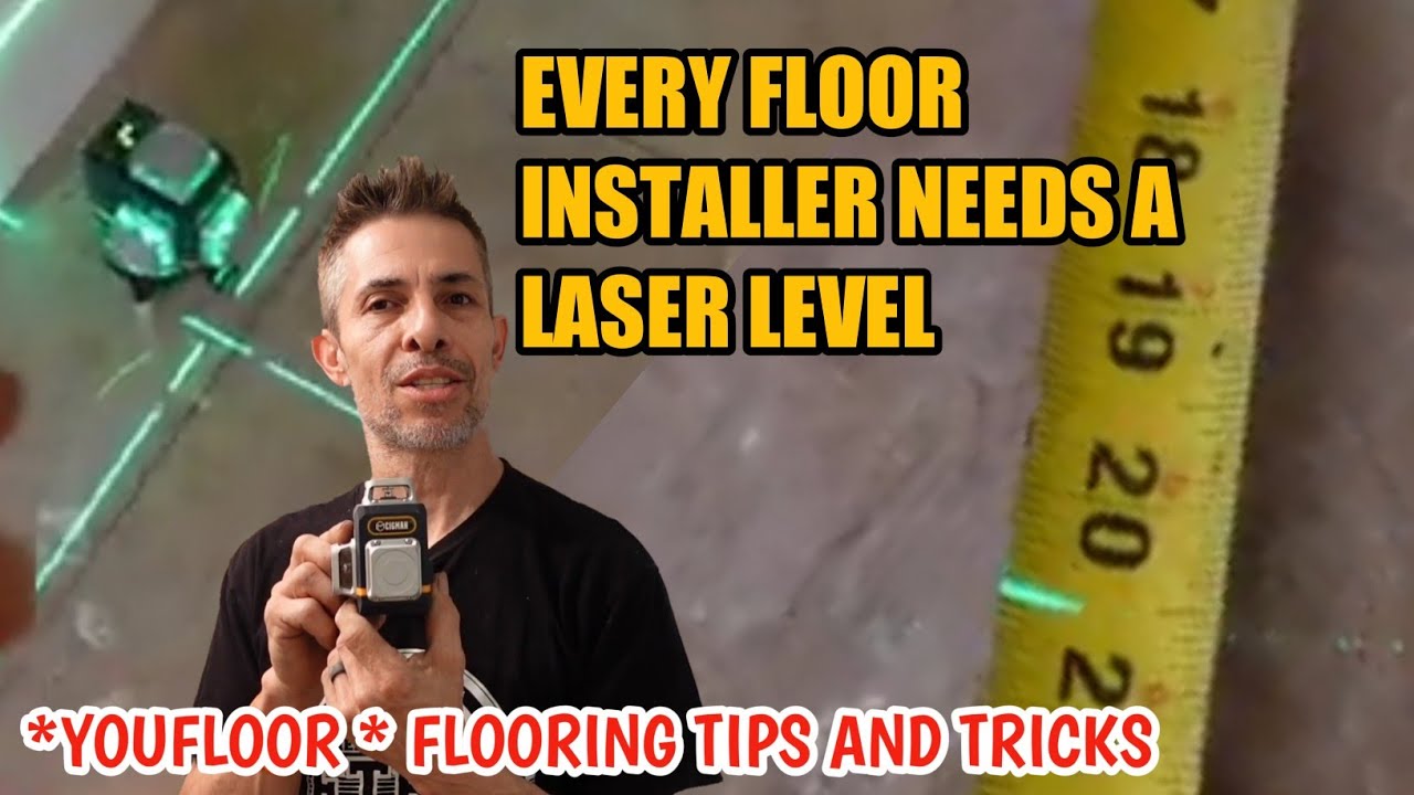Installing LVP In Multiple Rooms Using A Laser Level