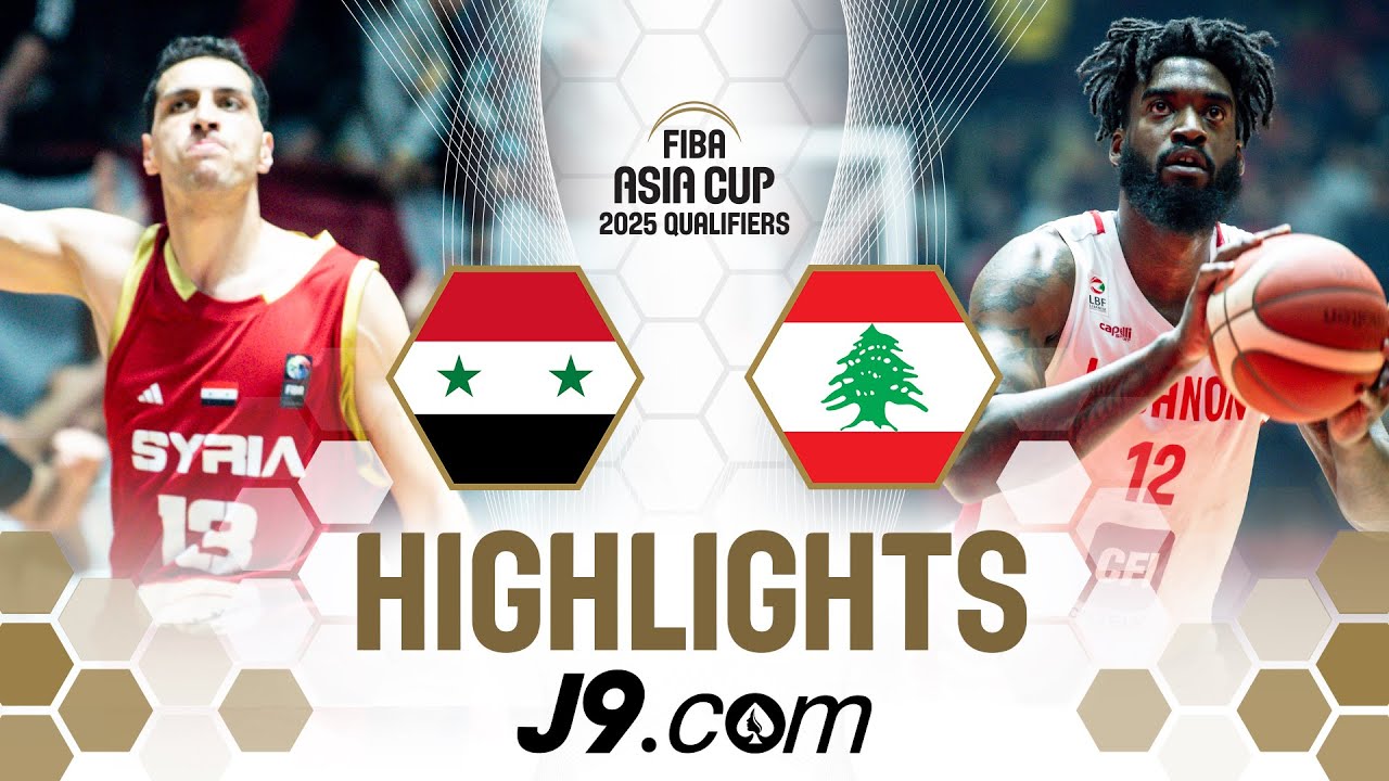Lebanon 🇱🇧 hold back Syria 🇸🇾 for first win | J9 Highlights | FIBA Asia Cup 2025 Qualifiers