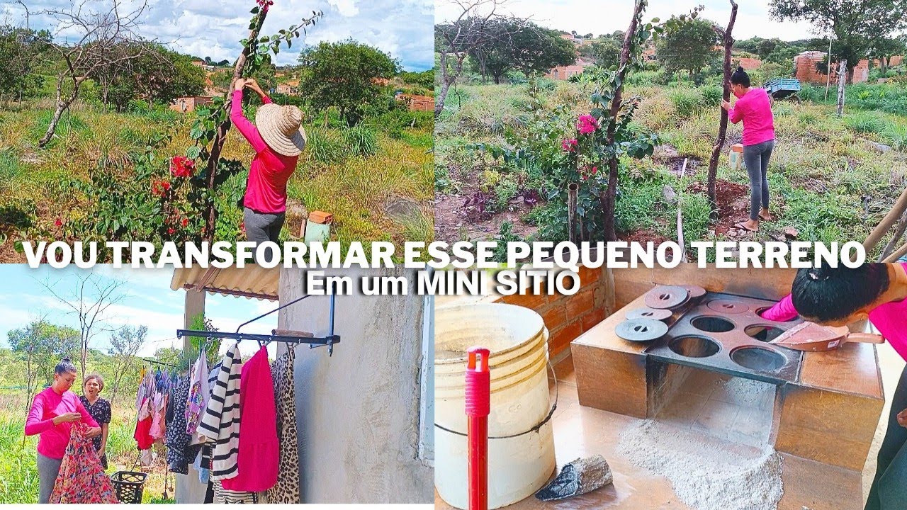 VOU TRANSFORMAR ESSE PEQUENO TERRENO EM UM MINI SÍTIO🏠🐓🐥