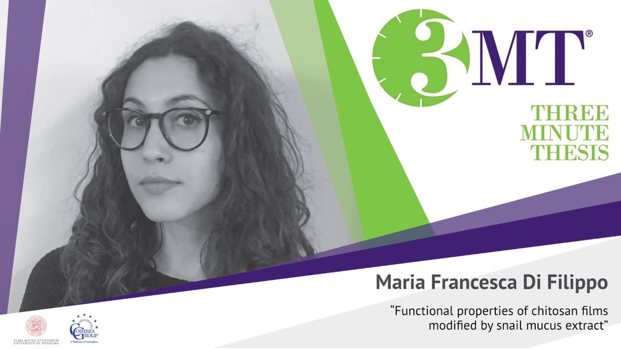 Three minute Thesis Competition 2020: Maria Francesca Di Filippo – University of Bologna