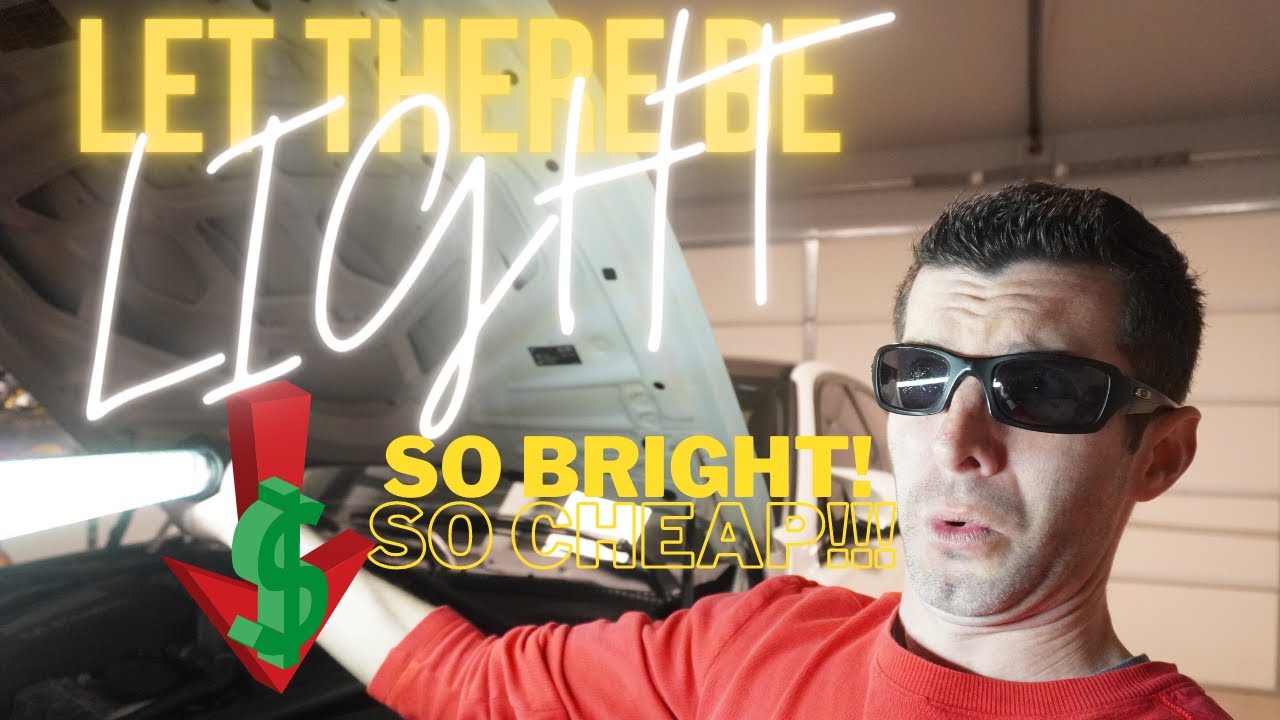 Best Light For Working On Cars - SUPER bright Harbor Freight Underhood light!