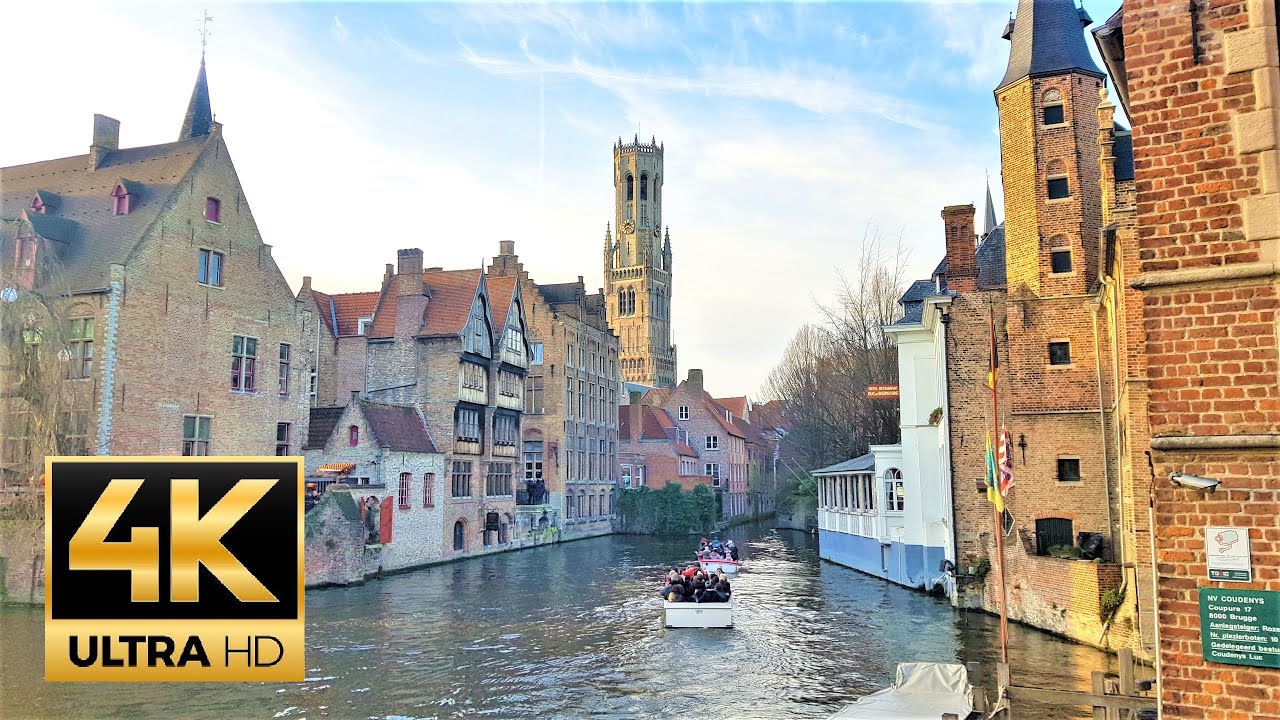 BRUGES beautiful summertour 4K -  🇧🇪 BRUGGE, Belgium 🇧🇪 - 4K UltraHD 60fps