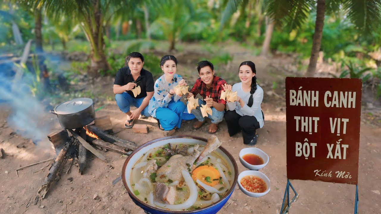 Kiều Thơ hát nhạc dân ca ngọt như mía lùi làm nồi BÁNH CANH khỏi nêm gia vị | Khói Bếp - Tv 163 # P2