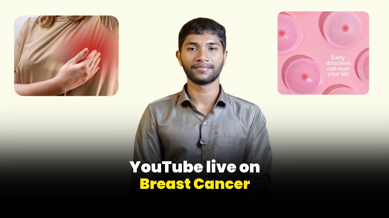 YouTube live on Breast Cancer 🔴  | Dietitian Siva Prasath