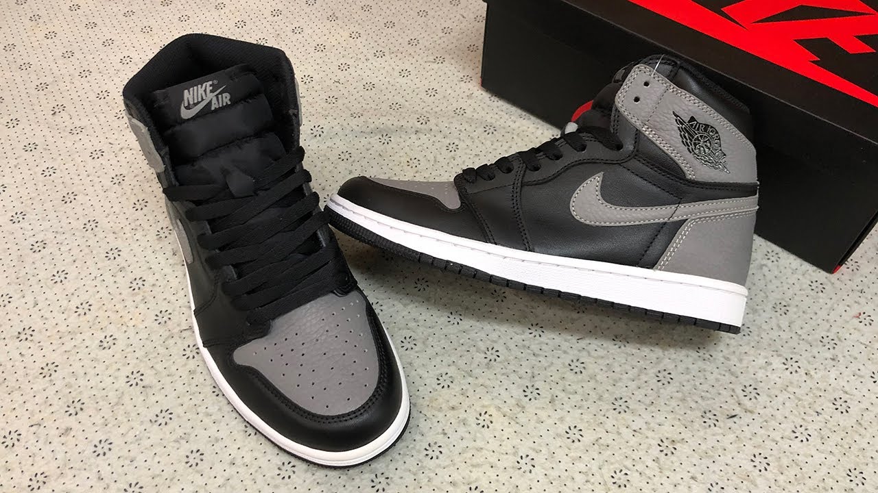 Air Jordan 1 Retro High OG Shadow Black Medium Grey Review