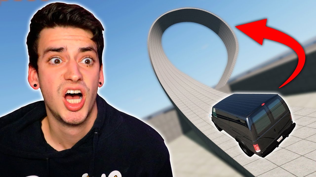 I DROVE ON A ROLLERCOASTER! (BeamNG Drive)
