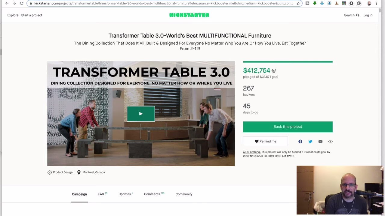 Transformer Table 3.0 - Crowdfunding Preview | GoKickMe