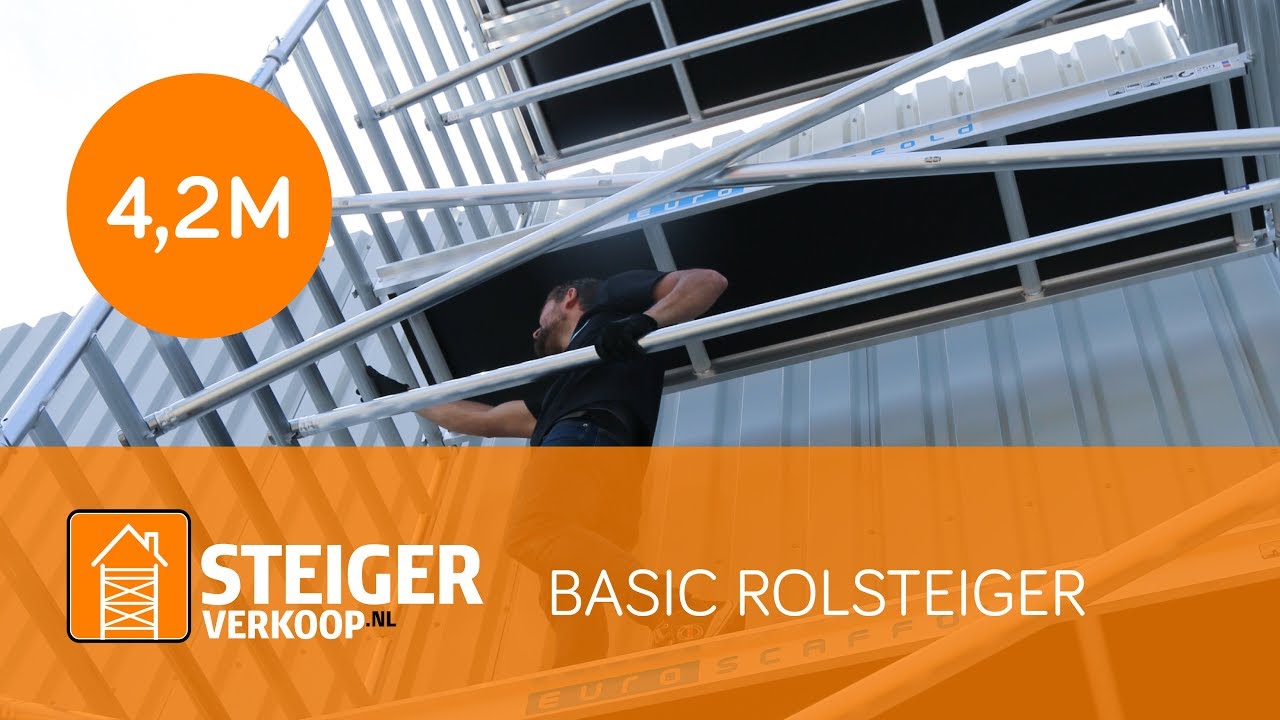 Een Basic steiger met een werkhoogte van 4,2 meter veilig opbouwen? Bekijk hier de instructievideo!
