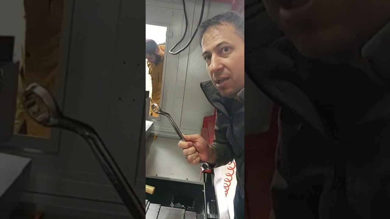 CNC Freze de Komparatör ile mengene bağlama