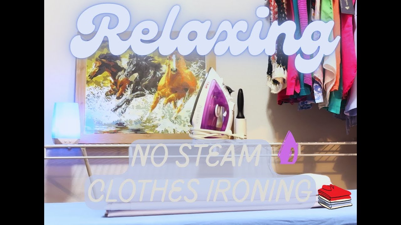 No steam Ironing #asmr #ironingclothes #relaxing