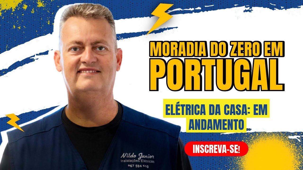 Moradia do Zero em Portugal: Veja como est&atilde;o as Instala&ccedil;&otilde;es El&eacute;tricas da Obra