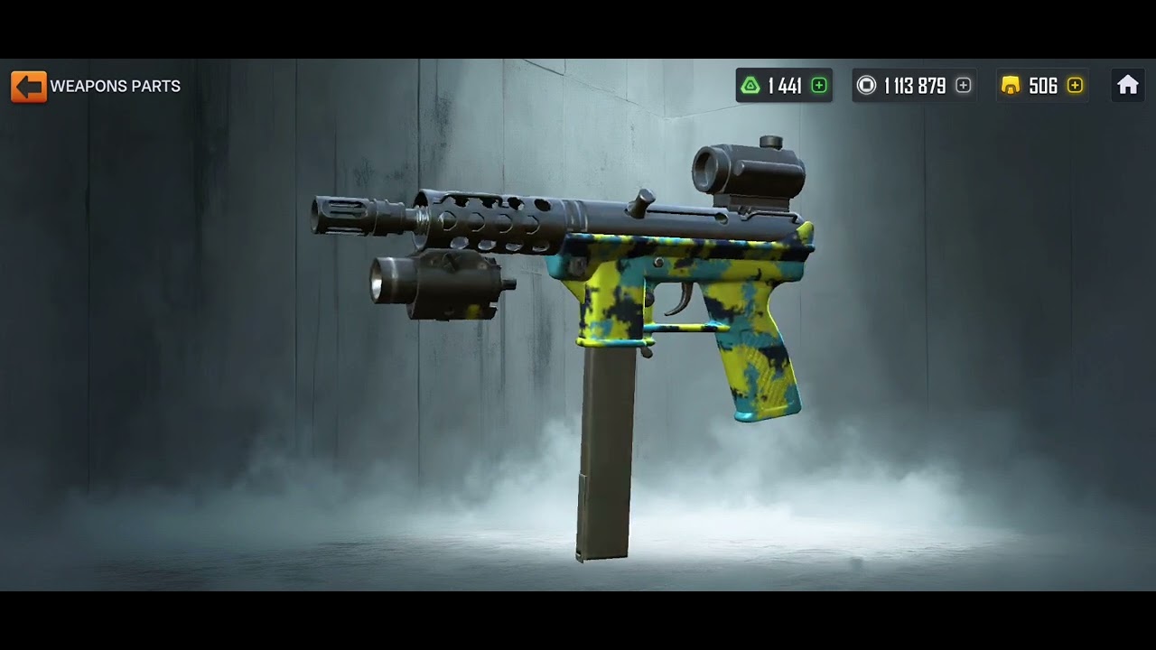 Tactical ops poison smg. Parts and skill. Lots of money spent( hopefully worth it)