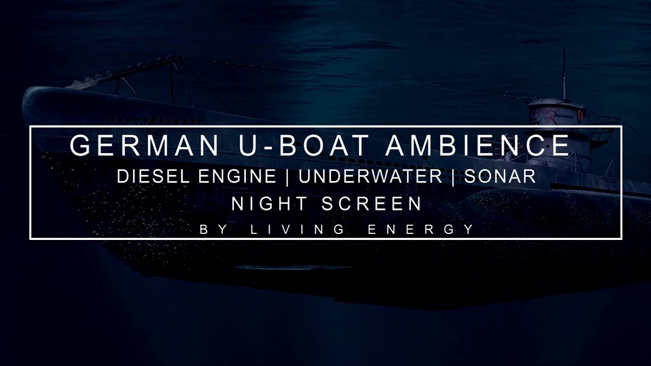 German U-Boat Submarine Sleep Sounds | Diesel Engines | Sonar | ASMR |  Deep Sleep | Relaxation