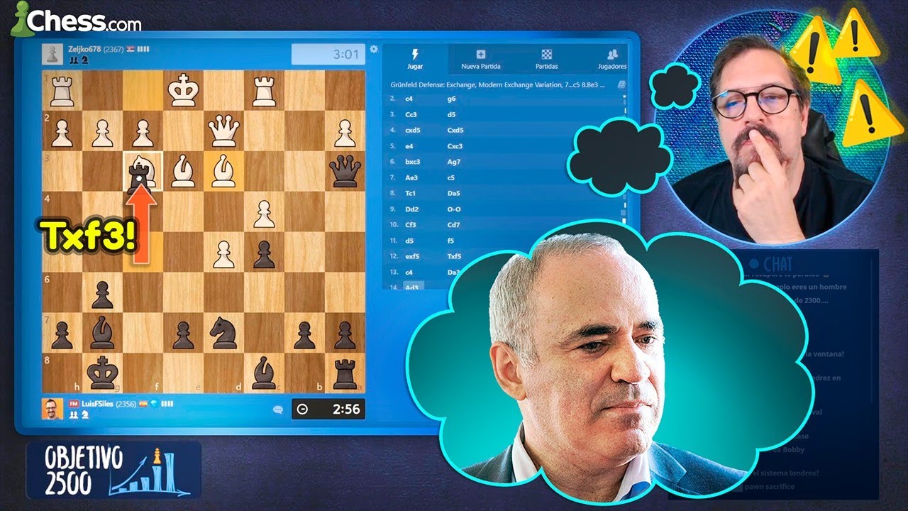 ☢️ Jugué la DEFENSA GRUNFELD para imitar a KASPAROV pero...