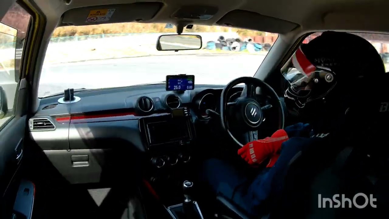 モーターランド鈴鹿  デフ無しチャレンジ  ベスト更新！ 47秒979   ZC33S スイフトスポーツ