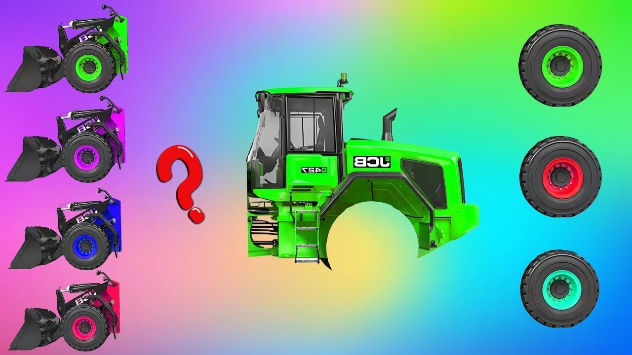 CORRECTLY GUESS THE IMAGE OF THE JCB RIGHT PART | VEHICLE SPARK TOON