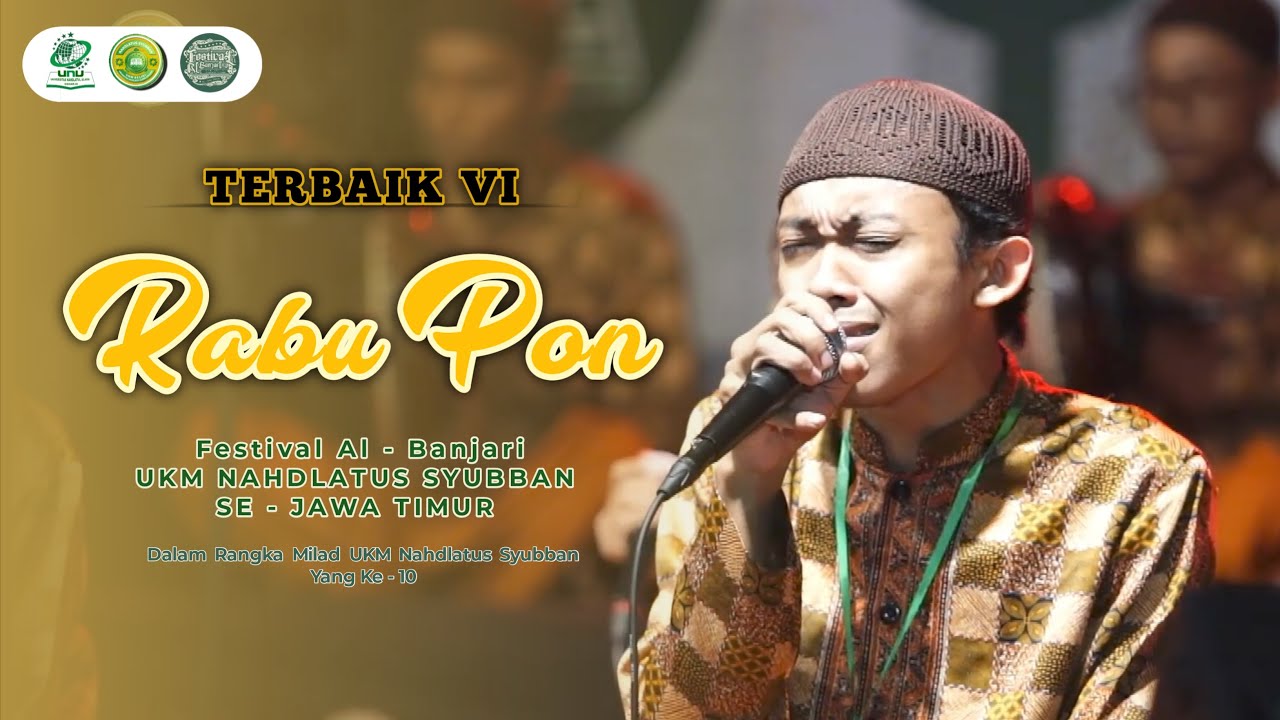 RABU PON | FESTIVAL SHOLAWAT AL BANJARI UKM NAHDLATUS SYUBBAN UNUSIDA 2024