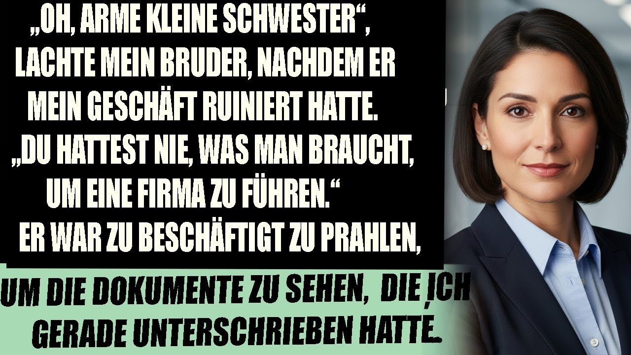 Mein Bruder trieb mich in den Bankrott, doch ich übernahm seine Firma direkt vor seiner Nase