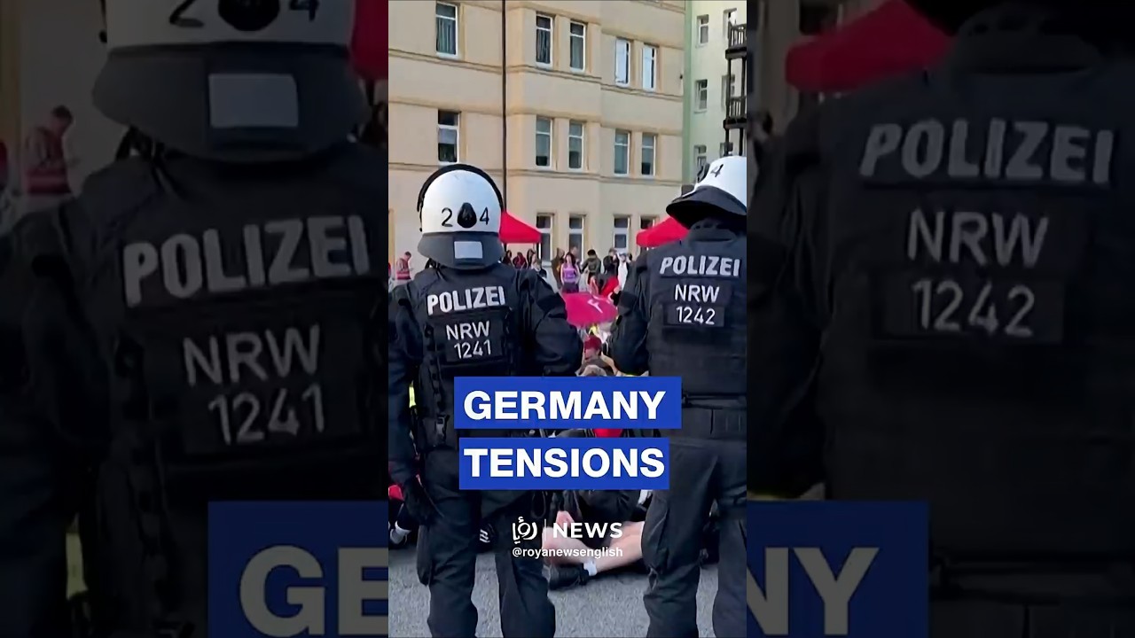 Police deployed to contain protests in Erfurt as German far-right AfD meets