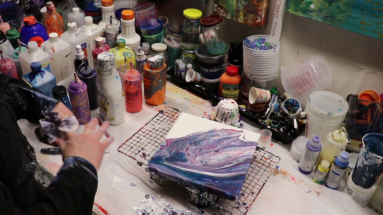 Acrylic Pour Using New Product For Cells