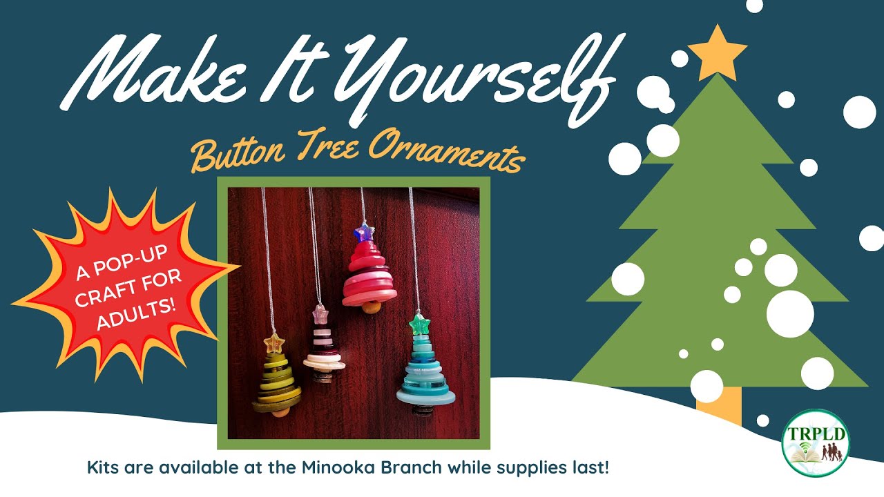 Make It Yourself: Pop-Up Edition- Button Tree Ornaments