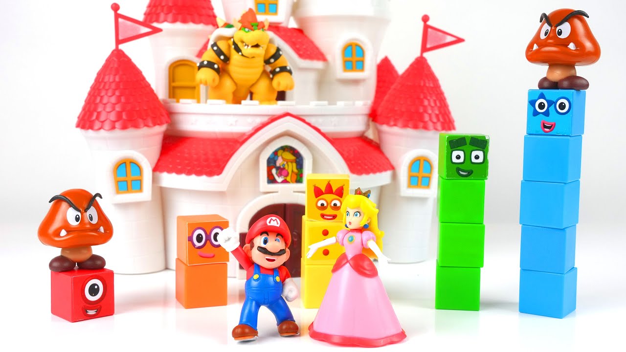 Numberblocks & Mario Rescue Princess Peach from Bowser!