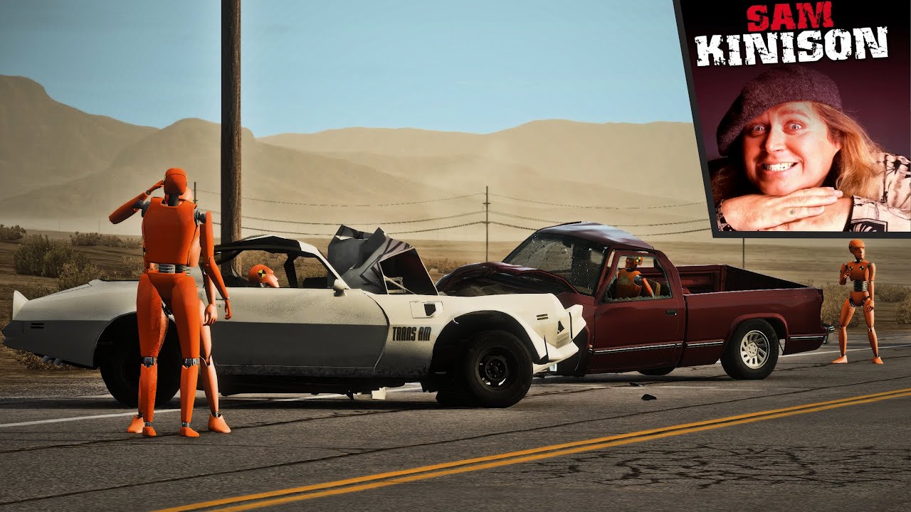 BeamNG Drive - Автокатастрофа Сэма Кинисона
