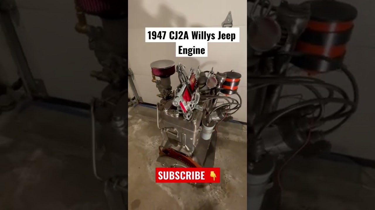 1947 CJ2A Willys Jeep Four Cylinder Go Devil Engine | Vintage Vehicle Restoration Project