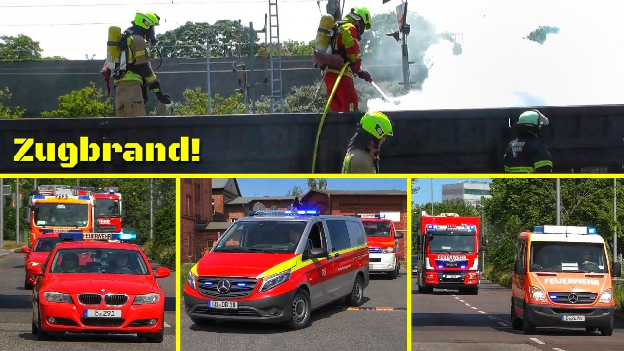 [Übung wird Ernstfall🔥] Einsatzübung 》Berliner Feuerwehr & FF-Lüneburg || Einsatzfahrten + Arbeiten