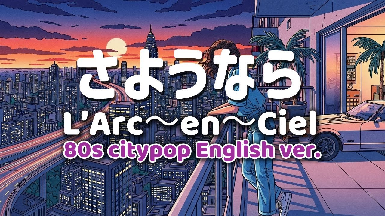 さようなら ｰ L'Arc〜en〜Ciel ｰ 英語歌詞80s City Pop Ver English Lyrics