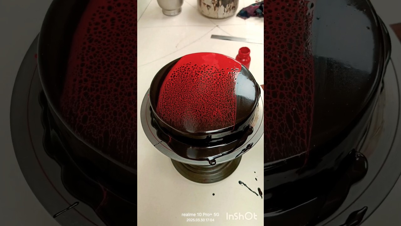 chocolate mirror glaze cake#art #cakedecorating #viralvideo #trending #shorts #ytshorts #video