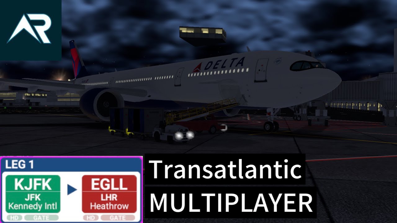 TRANSATLANTIC 7+ Hour Flight MULTIPLAYER | New York to London a330 900neo|RFS Real Flight Simulator
