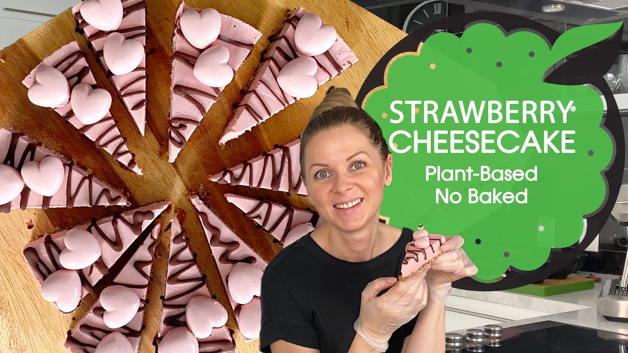 Strawberry Cheesecake | Raw, Vegan, Gluten&Soy-Free, Refined Sugar-Free