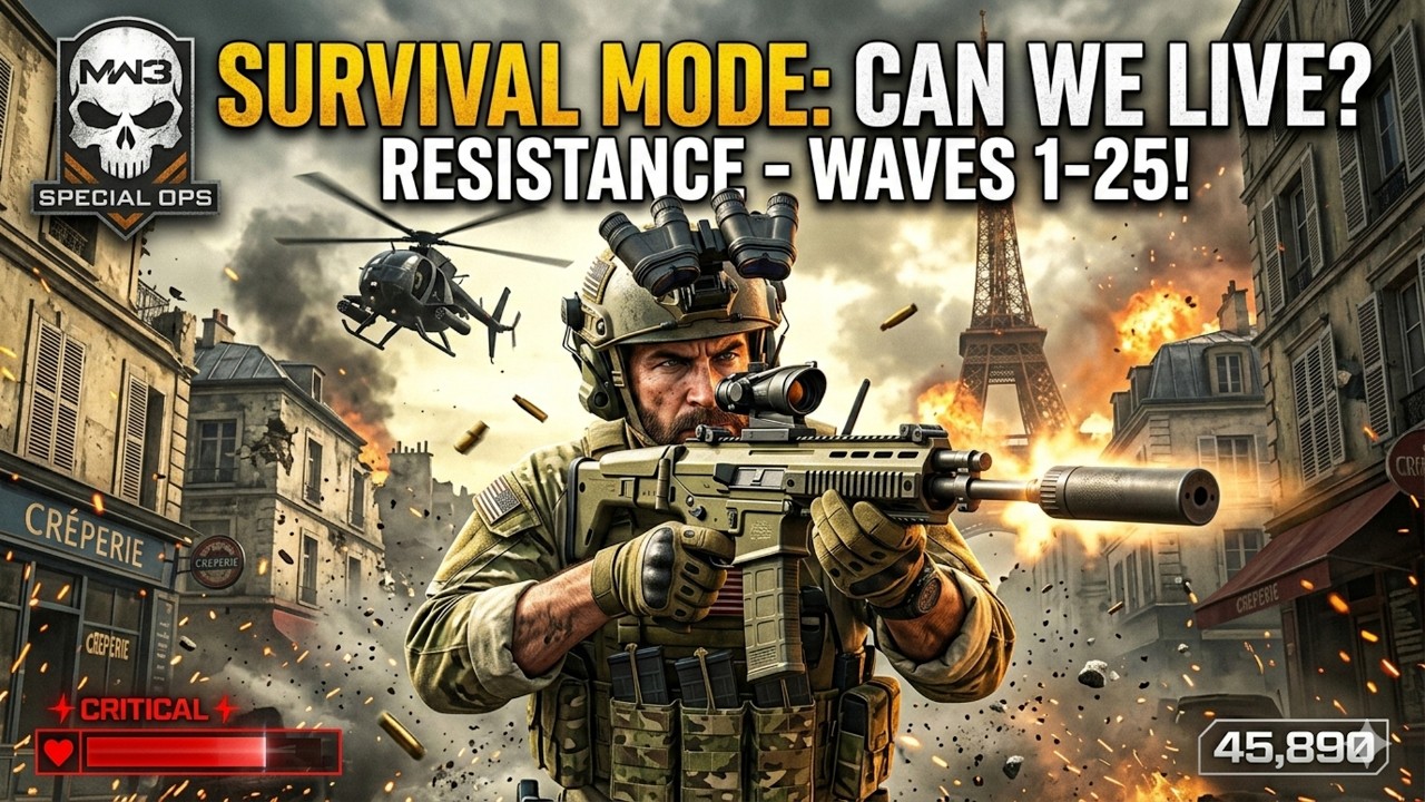 MW3 Survival: Resistance Map (No Commentary Gameplay)