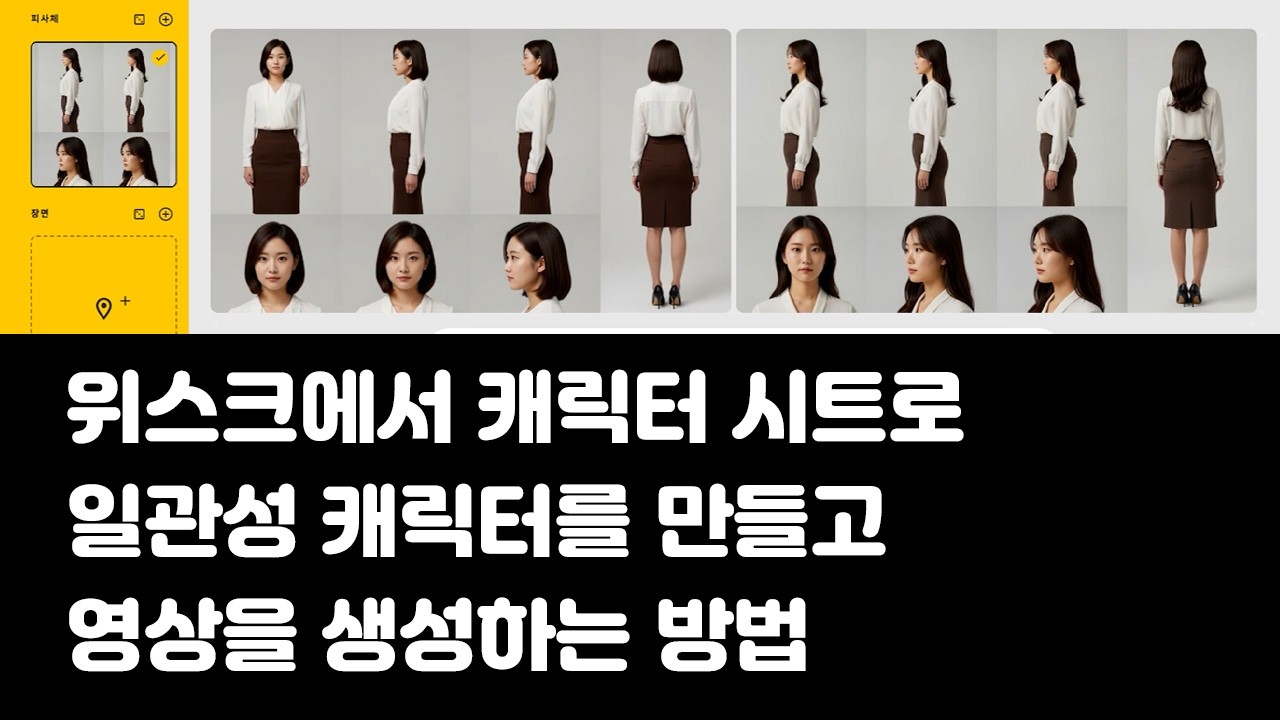 [ AI ] 위스크에서 캐릭터 시트로 일관성 캐릭터를 만들고 영상을 생성하는 방법