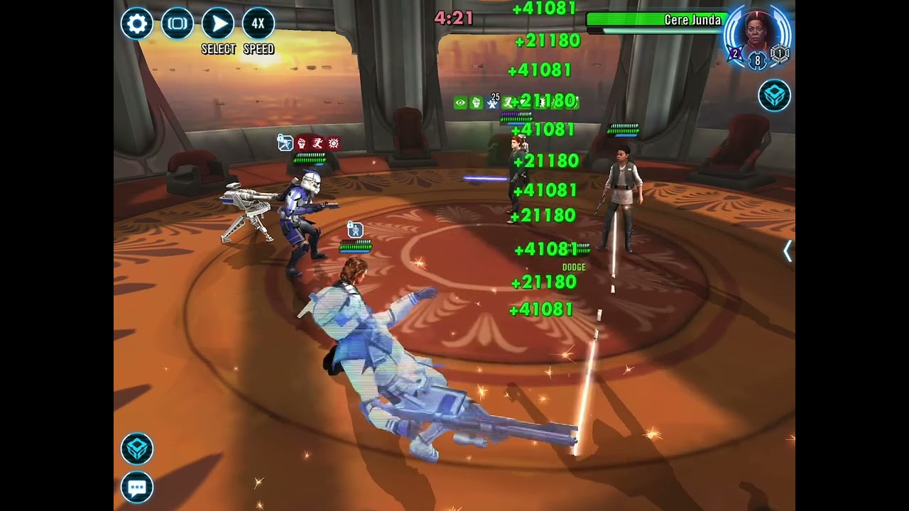 SWGOH - GAC - 3v3 - GAS vs Cere, Fulcrum, Cal Kestis