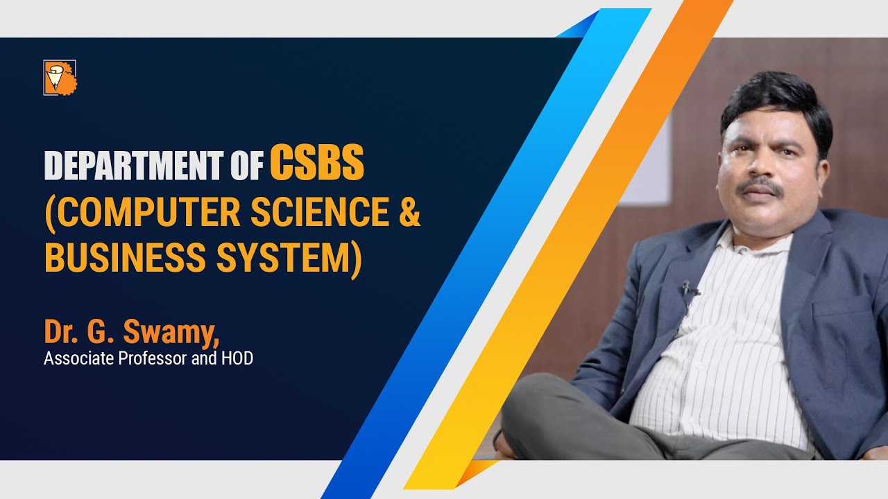 Dr. G. Swamy, Associate Professor and HOD Computer Science & Business System