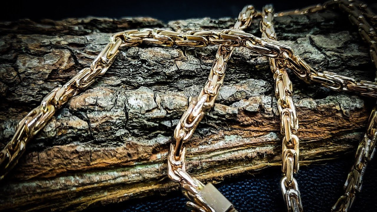 How to make a beautiful men's gold chain. Moscow Bit